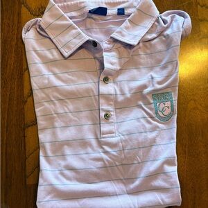 FootJoy Men's Polo Shirt - Lavender Stripes